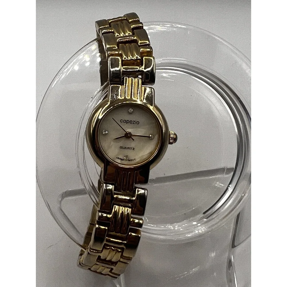 Capezio Quartz Watch Womens New Battery Gold Tone Vintage‎ Japan Movt
